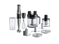 Braun MultiQuick 9 MQ 9195XLI, Stavmixer, 2 l, Iskrossning, 1,2 m, 1200 W, Svart, Rostfritt stål