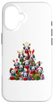 Coque pour iPhone 16 Christmas Tree Dalmatian Dalmatians Dal Dally Dog