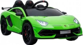 Lean Sportsbil Batteridrevet Lamborghini Aventador Green