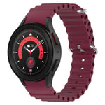 Samsung Galaxy Watch 6 Classic 43mm Sportigt Full-fit armband i silikon, röd