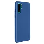 Coque Huawei P30 Pro Silicone Semi rigide Mat Finition Soft Touch Bleu