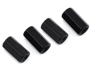 HQProp M3 x 10mm Aluminum Hex Standoffs Black (4)