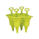 Green Ice Lolly Maker Reusable Mould Icepop Yogurt Popsicle Tray Frozen Pop Mold