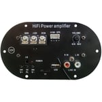 12V Carte D'Amplificateur Subwoofer NuméRique Bluetooth Alimentation Du Lecteur USB FM Radio TF Karaoké Voiture Maison Amplificateur Prise AméRicaine