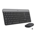 Ensemble Clavier Souris - Sans fil - Logitech - MK470 Slim - Silencieux - AZE...