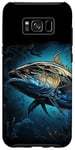 Coque pour Galaxy S8+ Portrait de thon rouge pêche en haute mer pêcheur pêcheur, art