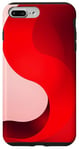 Coque pour iPhone 7 Plus/8 Plus Art esthétique minimaliste rouge