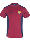 FC Barcelona Official T-Shirt Cranberry & Navy Adult M BNWT