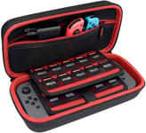 Sac De Poche Portable Pour Nintendo Switch Et New Oled (Rouge - Noir)