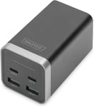 Universal Gan Chargers 65 W - 2 Port Usb-C - 2 Port Usb-A - Chargeurs Rapides Power Delivery 3.0 (Pd 3.0) - Pour Iphone, Ipad, Samsung Galaxy, Pixel, Xiaomi, Motorola, Huawei & Laptops