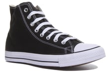 Converse All Star Hi All Star Hi Top Canvas Trainer In Black Womens UK 3 - 7