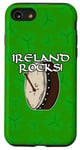 Coque pour iPhone SE (2020) / 7 / 8 St Patrick Day Bodhran Drummer Drums Percussion Musicien