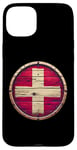 Coque pour iPhone 15 Plus Drapeau vintage de la Suisse vieilli Proud Swiss Patriot