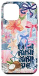 iPhone 12 mini Beachy Blue Coquette Collage Preppy and Cute Aesthetic Case