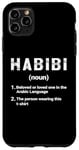 iPhone 11 Pro Max Habibi Dictionary Definition Arabic for Men Women Habibi Case