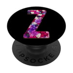 Lettre Z Floral Alphabet Nature Bloom PopSockets PopGrip Adhésif