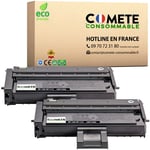 COMETE CONSOMMABLE SP100 407166 Pack de 2 Toner compatible avec RICOH 407166 Noir pour imprimante Aficio SP SP100 SP112...