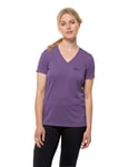 Jack Wolfskin CROSSTRAIL T Women T-Shirt, Ultraviolet, L Femme