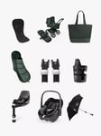 Bugaboo Fox5 Pushchair with Accessories and Maxi-Cosi Pebble 360 Baby Car Seat and Base Bundle, Noir Green