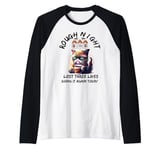 Angry Cat Had Rough Night Lost 3 Lives Doing It Again Today Raglan Baseball Tee