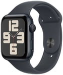 Apple Watch SE 2024 GPS 44mm Midnight Sport Band - S/M Black