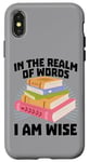 Coque pour iPhone X/XS Lecteur de livres pour enfants, bibliothèque, livres