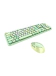 Mofii Wireless keyboard + mouse set Sweet 2.4G (green) - Tastatur & Mus sæt - Grøn