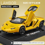 1/32 Autot Lelut Auto Scale Lambor LP770 Diecast Malli Autot Seosautot Lelut Lahja pojille Vedä taaksepäin Kevyt musiikki Lasten auto