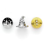 The Carat Shop Harry Potter: Set of 3 Spacer Beads - Hogwart'S Castle, Sorting Hat, Time Turner