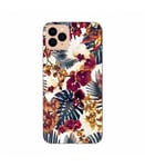 Coque Iphone 11 PRO MAX jungle automne tropical violet prune mustard