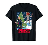 Stranger Things Christmas Peace On Earth Hopper & Demogorgon T-Shirt