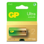 Ultra Alkaline Battery C LR14 2-pack