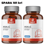 2-pack Upgrit MSM + C 180 kapslar SPARA 101 kr!