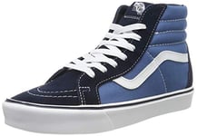 Vans Mixte Adulte Sk8-Hi Lite Plus Sneakers Hautes, Bleu (Suede/Canvas/Navy/White), 44.5