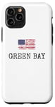 iPhone 11 Pro Green Bay City USA Flag State Travel US America Women Men Case