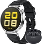 Watch Gt 5 41mm Montre Connectée Noir+Freebuds 5i,Design Aux Lignes Épurées,Nouvelle Expérience De Course À Pieds Et De Cyclisme,Suivi De La Santé,Jusqu'à 7 Jours D'autonomie