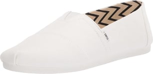 Toms Classic White Recycled Cotton Mens Espadrilles Slipons Shoes