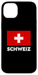 Coque pour iPhone 14 Plus Switzerland Flag Schweiz Suisse Swiss White Red