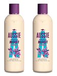 2x Aussie MIRACLE MOIST Shampoo 250ml, with Macadamia Nut Oil, for dry hair