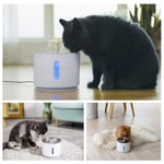 Fontaine à eau pour chiens et chats 2,4L. Fontaine électrique avec distributeur d'eau filtrée