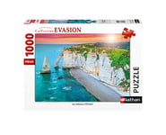 Nathan - Puzzle 1000 pièces - Les falaises d'Etretat - Adultes et enfants dès 14 ans - Puzzle de qualité supérieure - Encastrement parfait - Collection Évasion - 87630