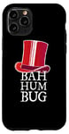 Coque pour iPhone 11 Pro "Bah Humbug" est Humour de Scrooge Un Blague Anti Noël Drôle