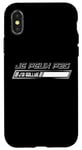 Coque pour iPhone X/XS J'peux Pas J'ai Rallye Pilote Passion Cadeau Humour