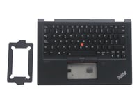 Chicony - Ersättningstangentbord För Bärbar Dator - Med Trackpoint, Ultranav - Bakgrundsbelyst - Qwerty - Spansk - Fru - Med Övre Skydd - För Thinkpad X13 Yoga Gen 1 20Sx, 20Sy