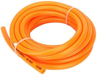 TEN-HIGH 10m Tuyau à air comprimé Pneumatique en Polyuréthane 5mm DI x 8mm DE,L'épaisseur 1,5mm avec Maille de Polyester Orange,pour Compresseur d'air