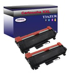 Lot de 2 Toners compatibles Brother TN2420/ TN2410 - 3 000 pages – T3AZUR Noir