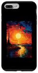 Coque pour iPhone 7 Plus/8 Plus Couchers de soleil artistiques de Van Gogh Nuit étoilée