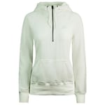 Nike Long Sleeve 1/2 Zip Up White Womens Fitted Hoodie 322256 100 Cotton - Size X-Small