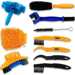 FOREHILL SAHOO Kit de nettoyage pour vélo Petite brosse Lot de 10