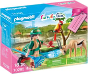 Playmobil Family Fun 70295 Zoo Gift Set with Figure and Animals, Incl. Gift Tag